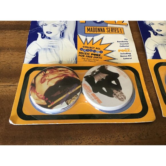 Vintage 1993 Set of 2 Madonna Pogz (Pogs) Series 1 SEALED - Picture 4 of 13